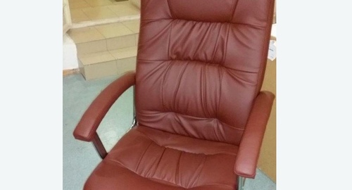 Обтяжка офисного кресла. Мариинский Посад